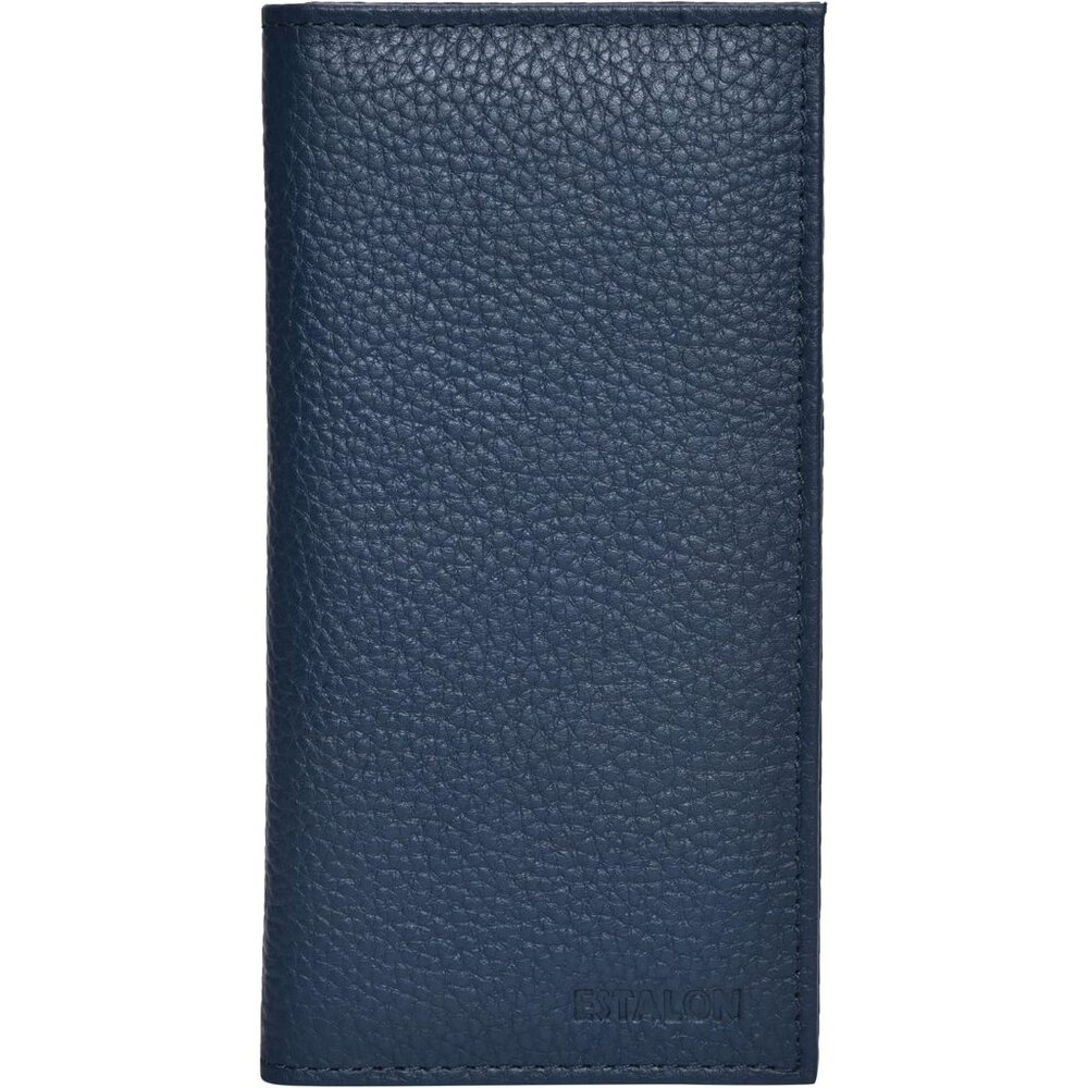 Leather Standard Register Checkbook Case  Azure